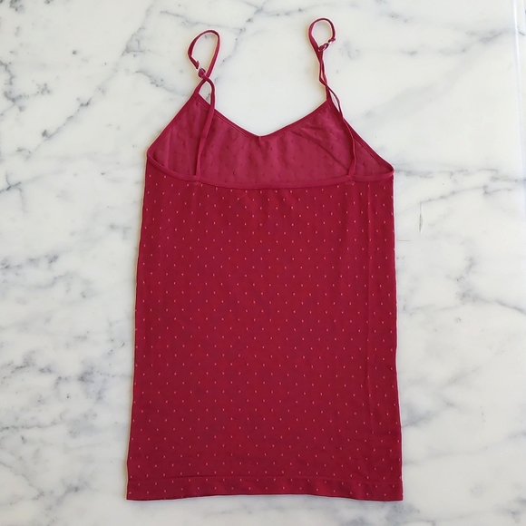 Express Stretch Red Dots Cami with adjustable straps. - Picture 3 of 3